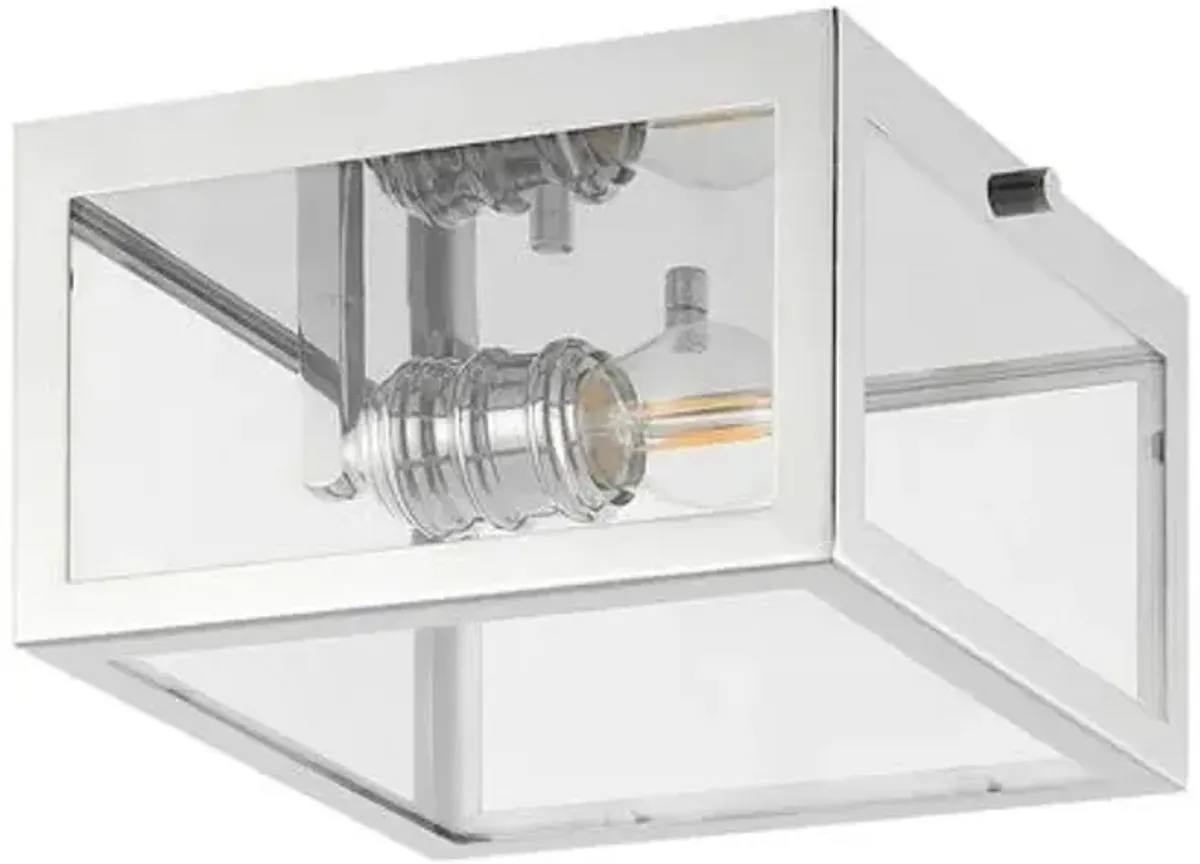 Lysara 1-Light Iron Flush Mount - Silver