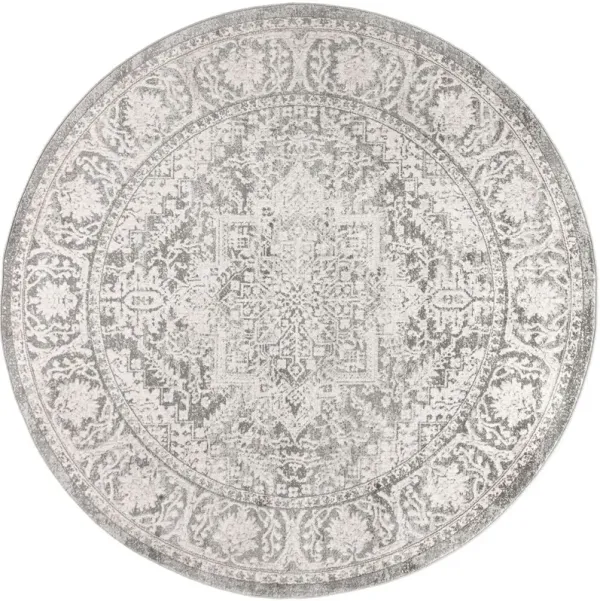 Revellis Persian Medallion Rug, Gray