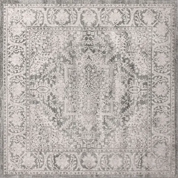 Revellis Persian Medallion Rug, Gray