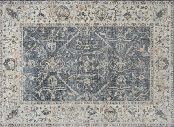 Teryn Machine Washable Rug, Gray