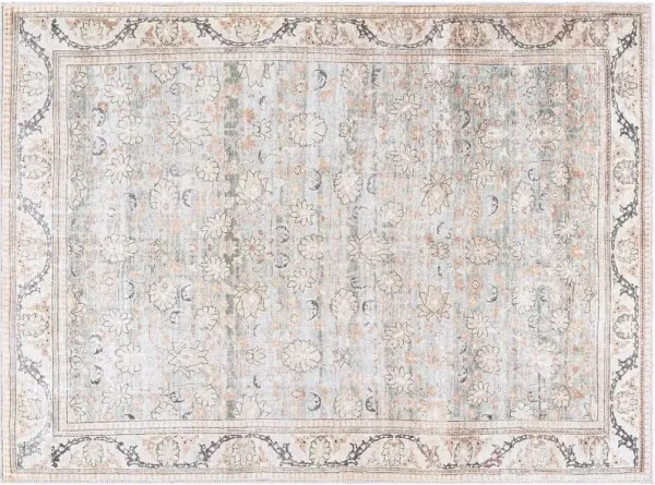 Amelie Woven Rug, Seafoam/Light Blue