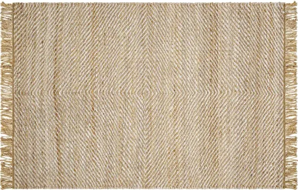 Kamey Fringe Handmade Rug, Brown