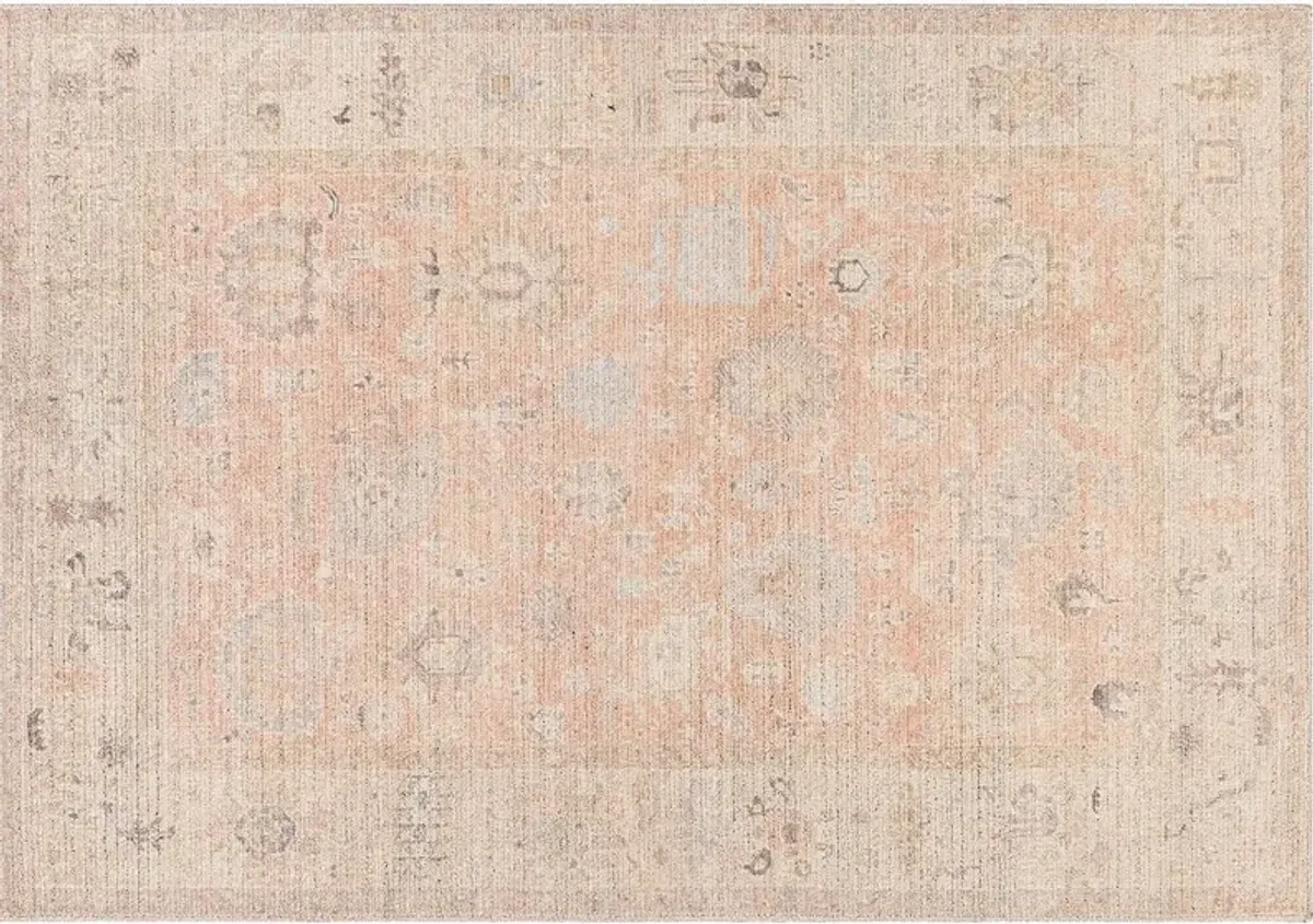 Marlene Woven Rug, Dusty Pink