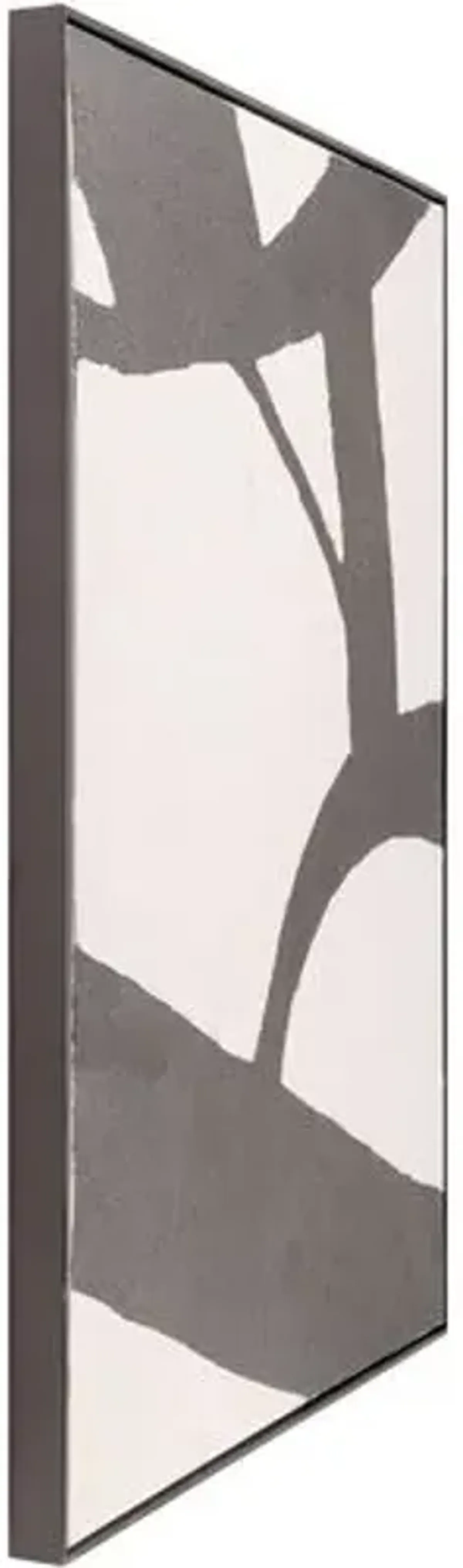 Aasmaa Framed Diptych Painting - Black