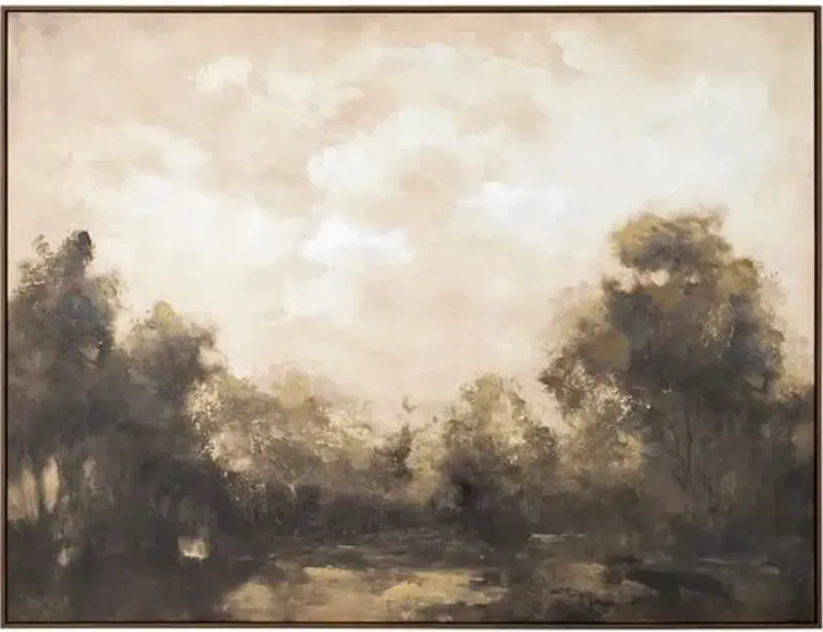 Lassen Framed Landscape - 31" x 41" - Brown