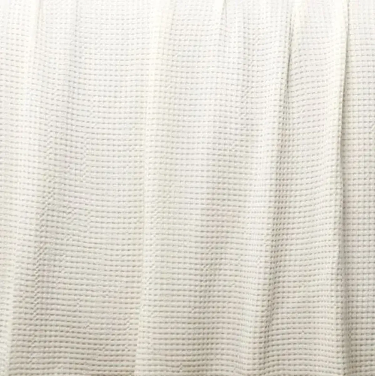 Balboa Bamboo Waffle Blanket - Pom Pom at Home - Ivory