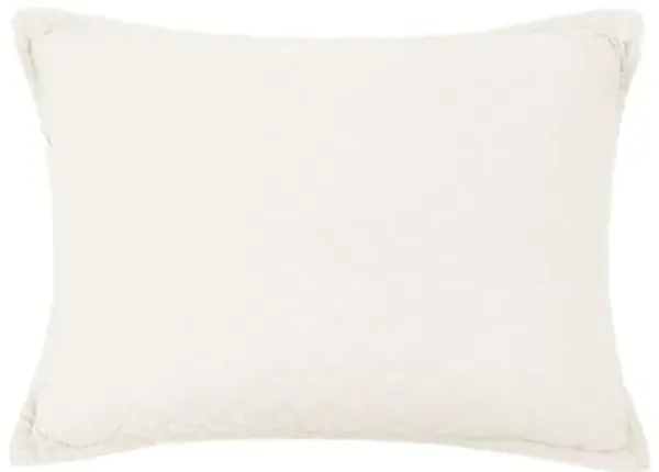 Monaco Bamboo Sateen Sham - Pom Pom at Home - Ivory