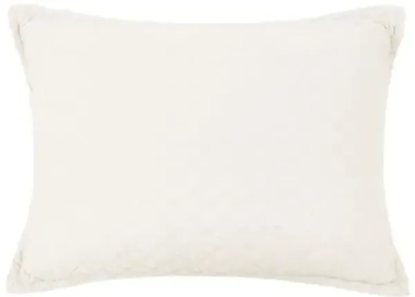 Monaco Bamboo Sateen Sham - Pom Pom at Home - Ivory