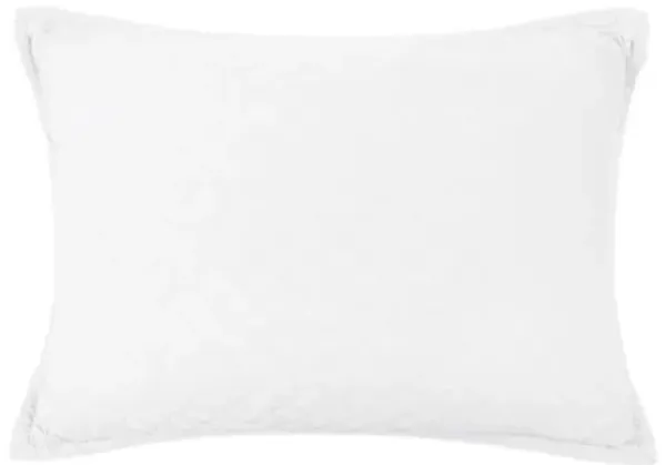 Monaco Bamboo Sateen Sham - Pom Pom at Home - White