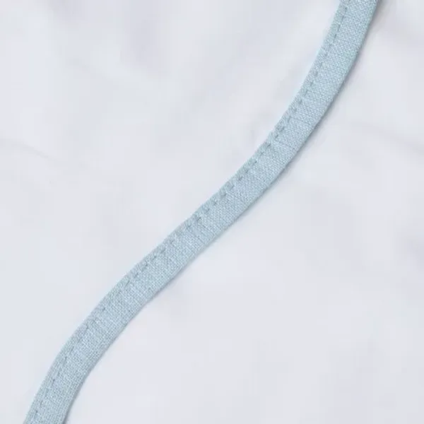 Skylar Cotton Percale Sheet Set - Pom Pom at Home - Blue, 300 Thread Count, Egyptian Cotton Sateen, Soft and Luxurious