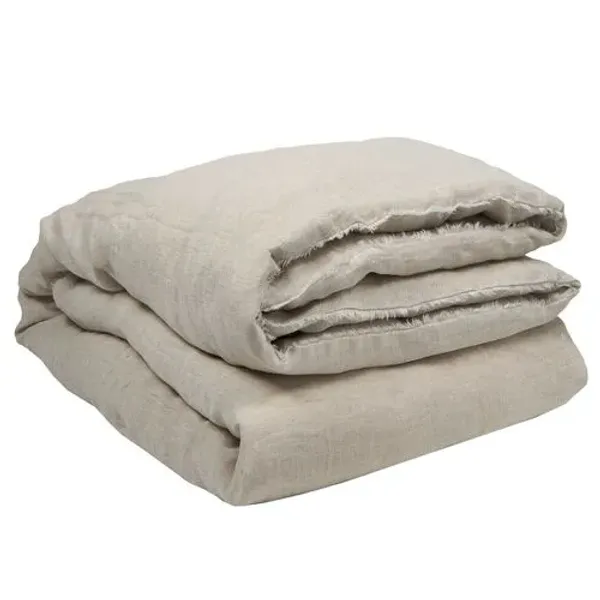 Hunter Linen Duvet Cover - Pom Pom at Home - Beige