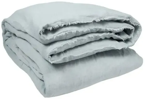 Hunter Linen Duvet Cover - Pom Pom at Home - Blue