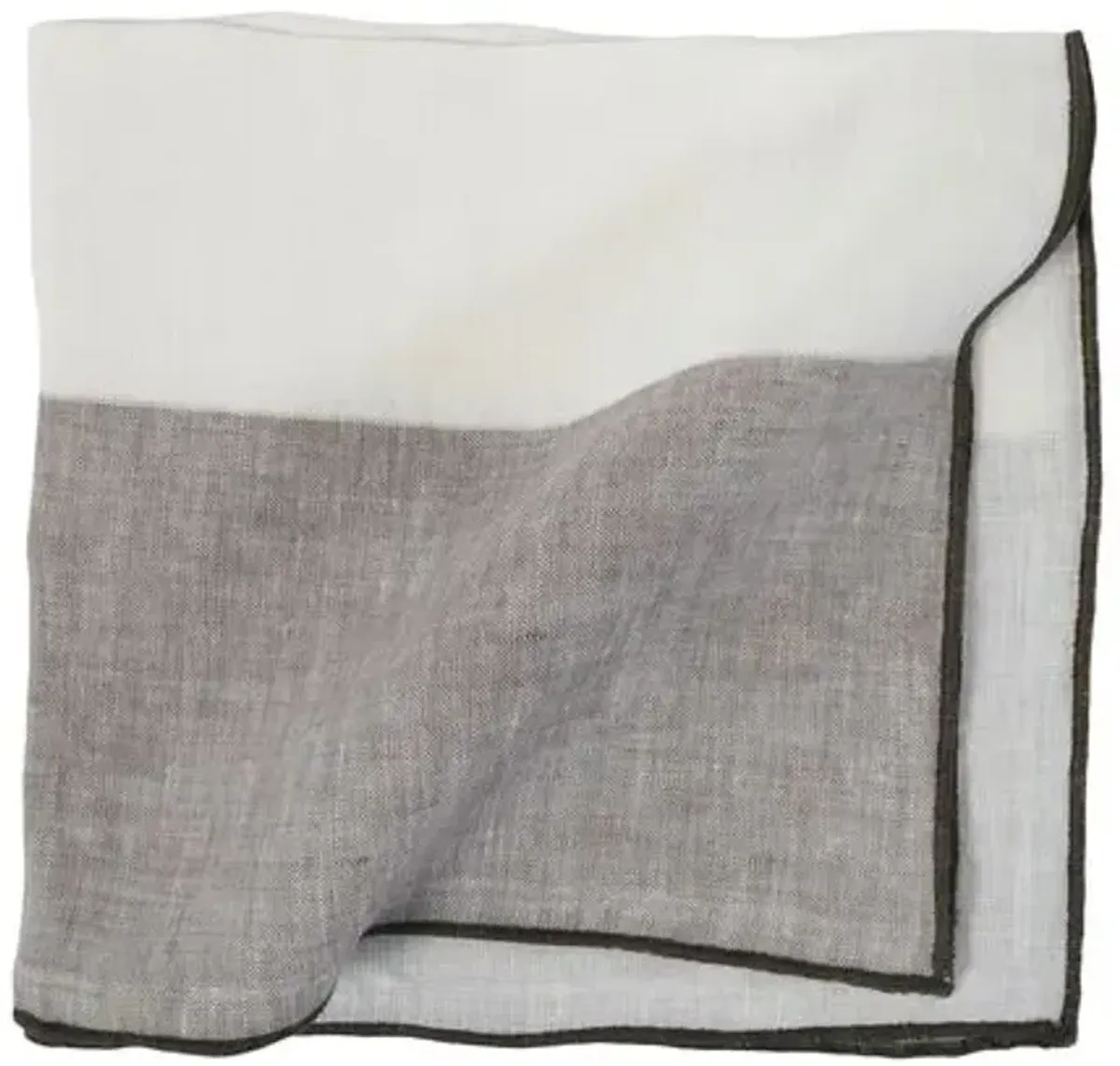 Set of 4 Napa Linen Napkins - Pom Pom at Home - Gray