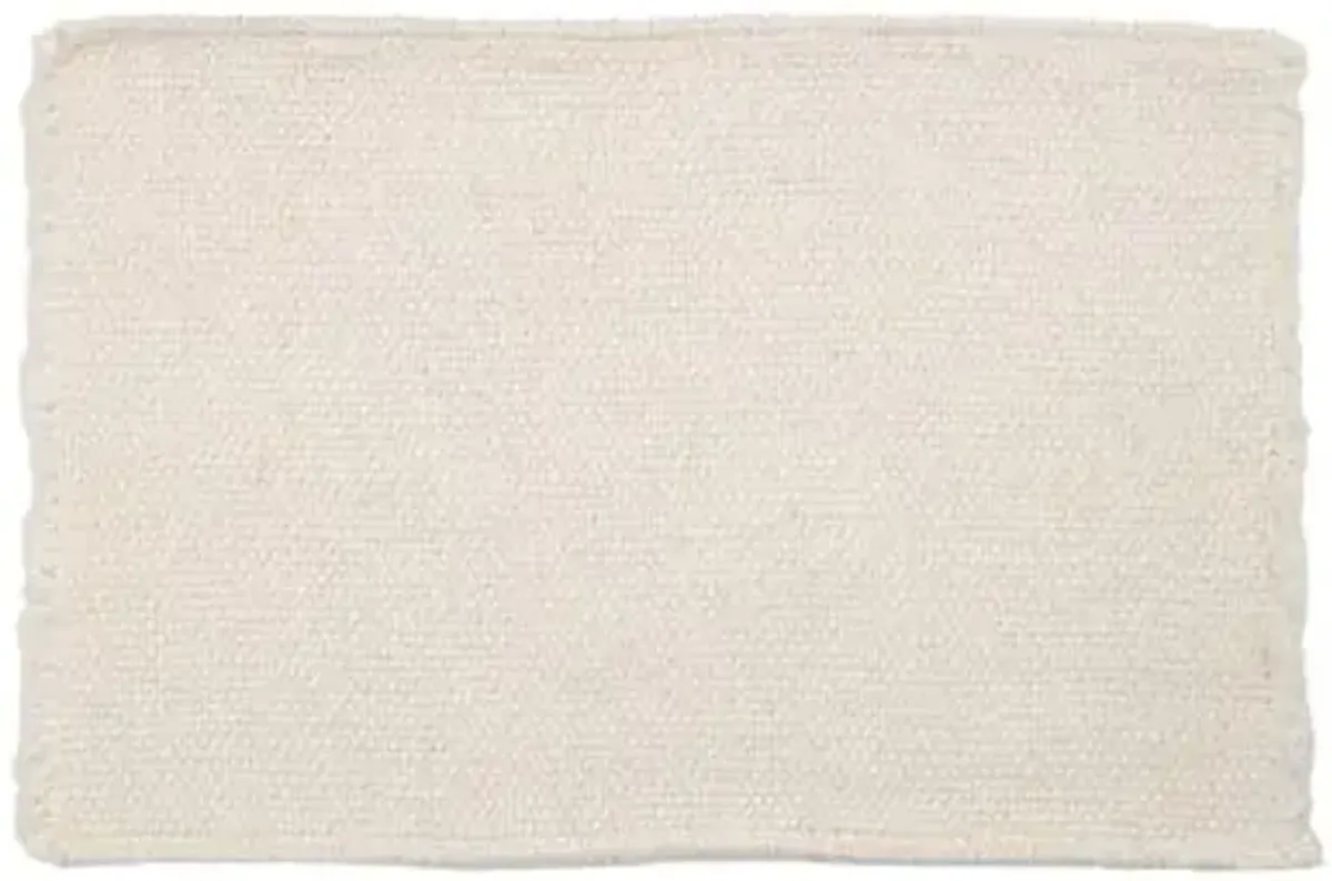 Set of 4 Porter Linen Placemats - Pom Pom at Home - White