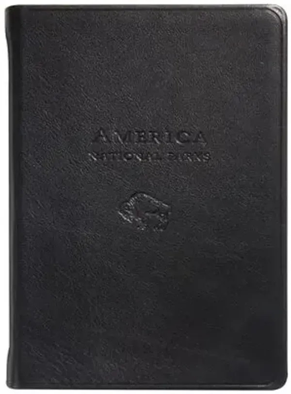 American Atlas Leatherbound Book - Black