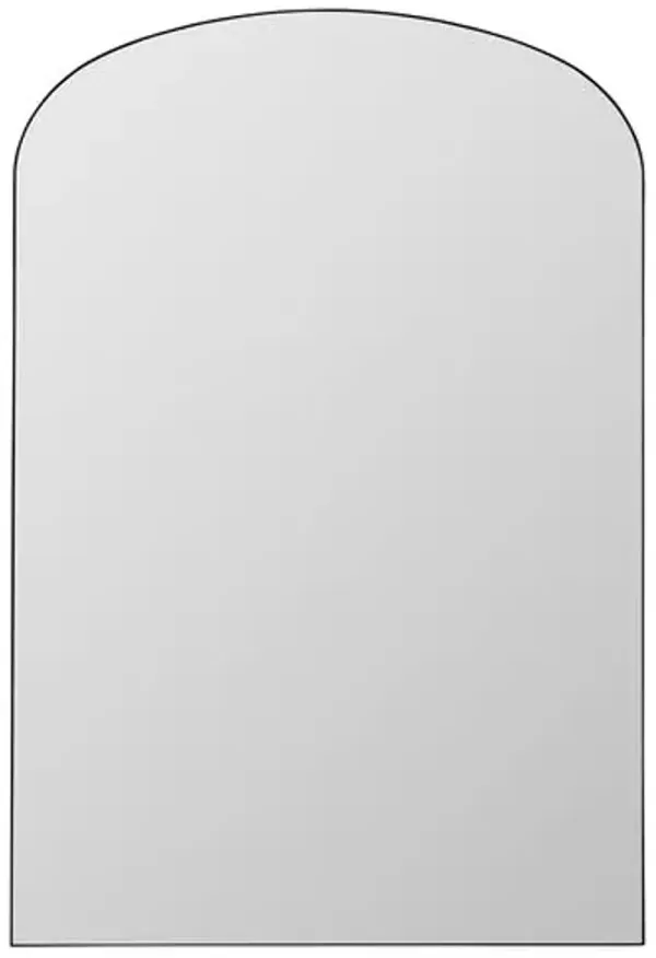 Zyric Large Arched Floor Mirror - Black