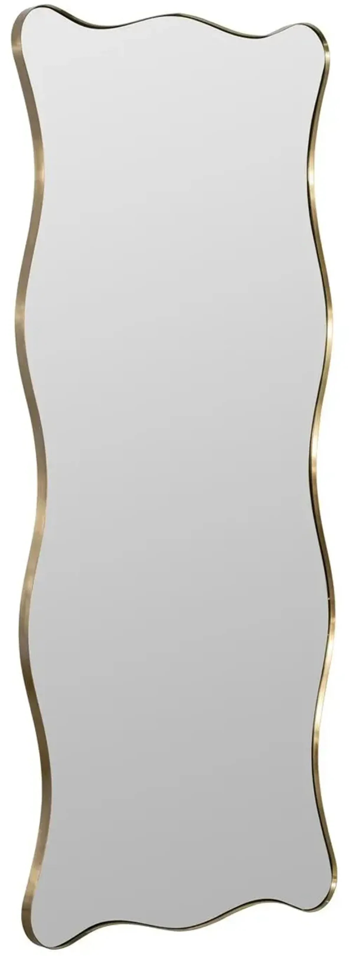 Lyricen Gold Leaner Floor Mirror, Gold