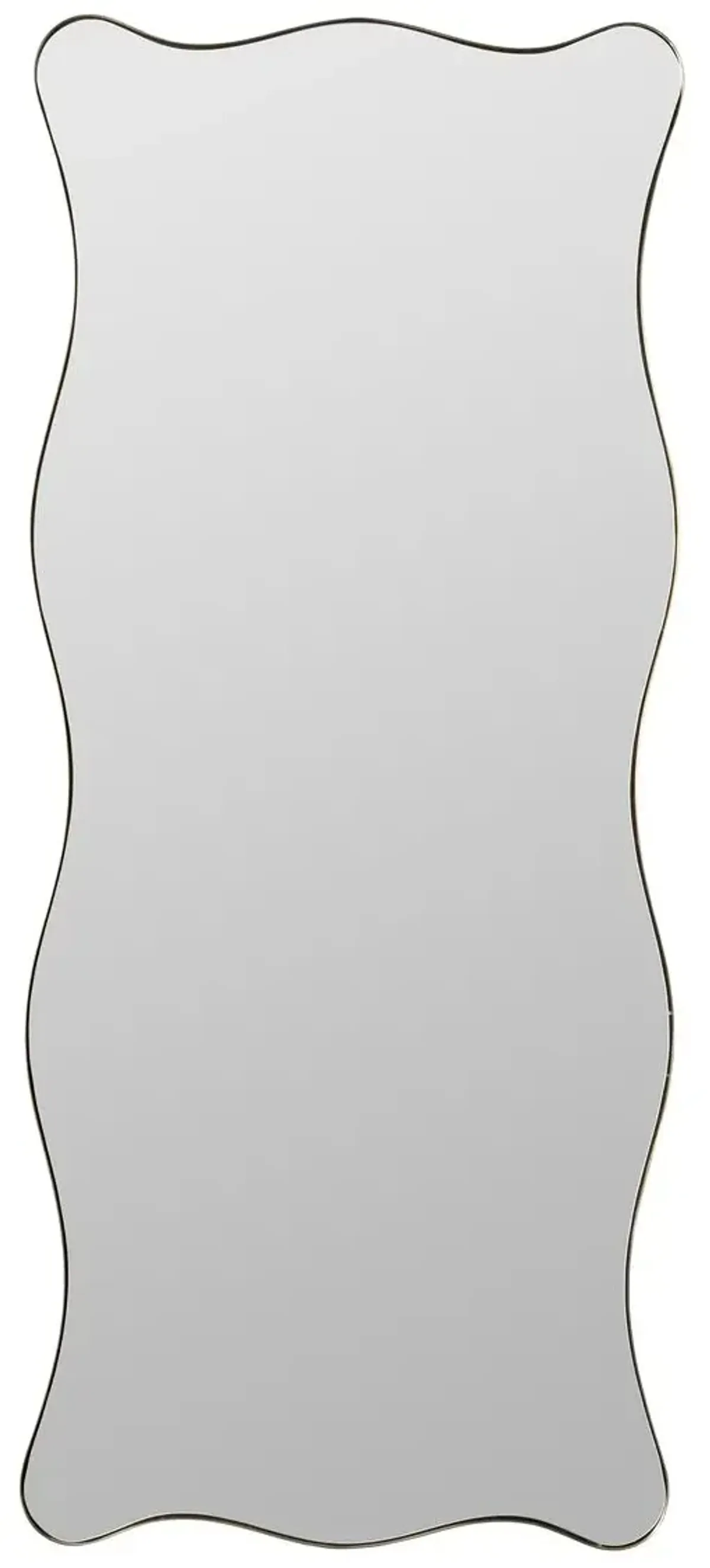 Lyricen Gold Leaner Floor Mirror, Gold