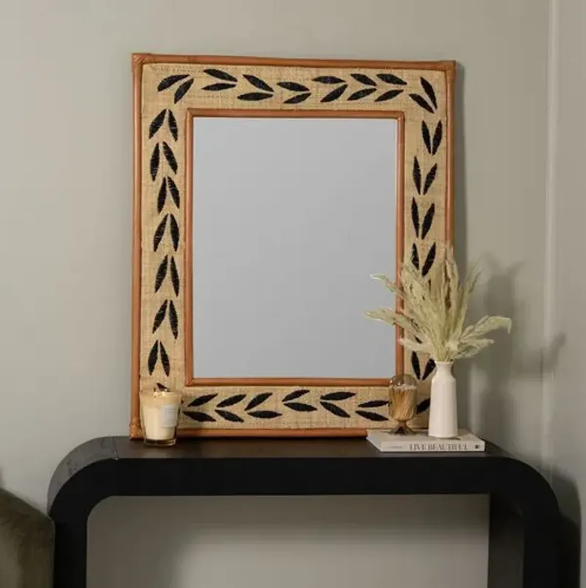 Zanric Sisal Wall Mirror - Natural