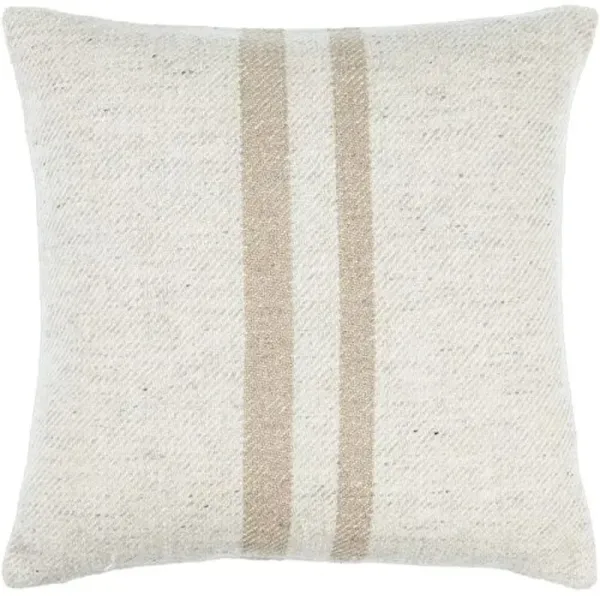 Brett Wool Asymmetrical Stripes Accent Pillow - Becki Owens for Surya