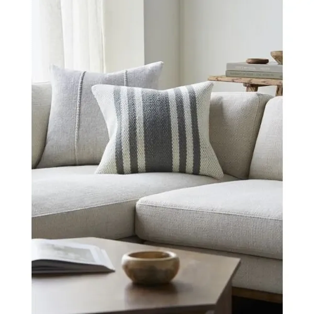Brett Wool Stripe Accent Pillow - Becki Owens for Surya