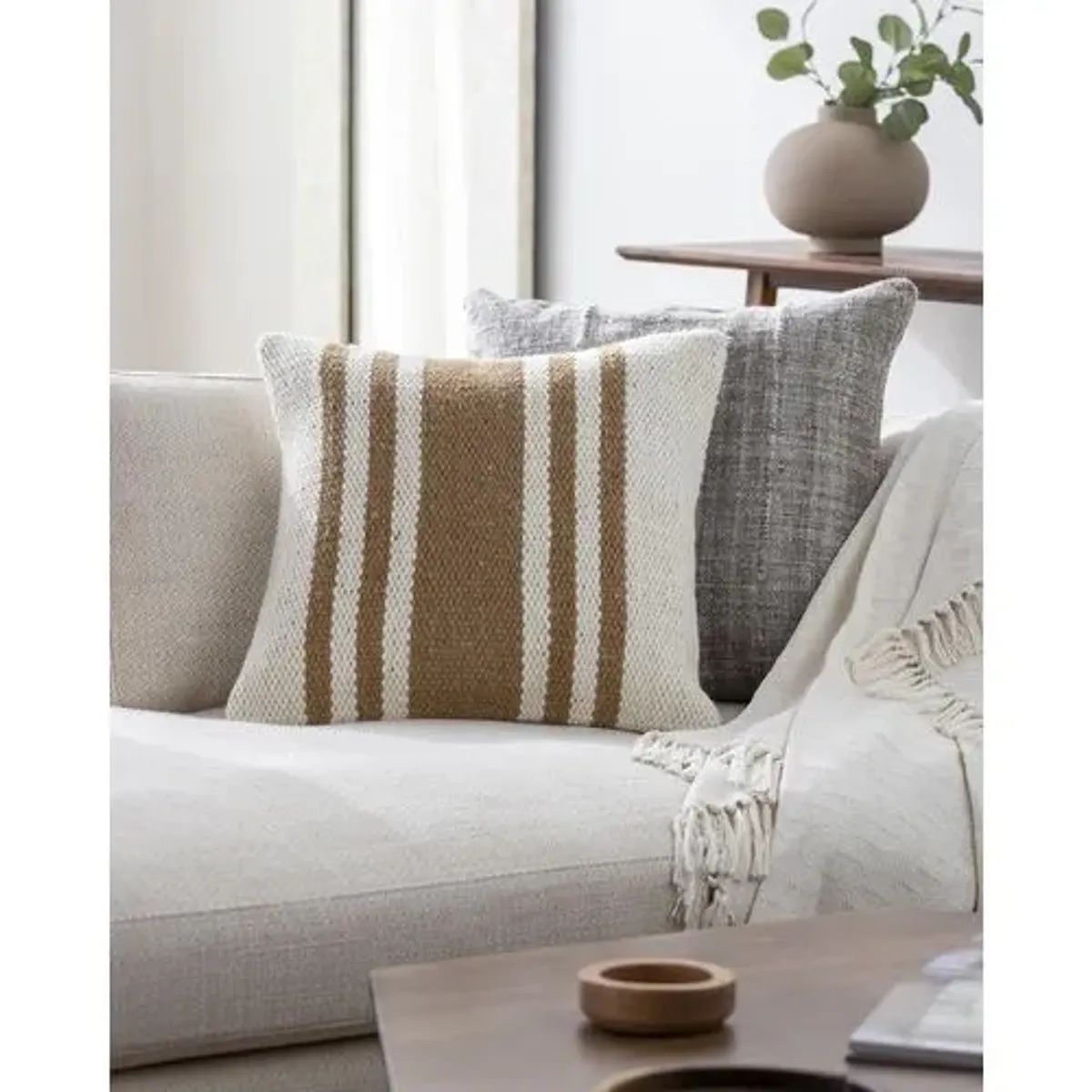 Brett Wool Stripe Accent Pillow - Becki Owens for Surya