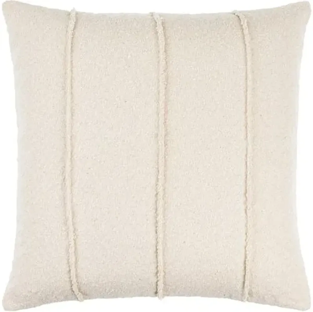 Mindy Vertical Seam Cotton Accent Pillow - Light Beige - Becki Owens for Surya