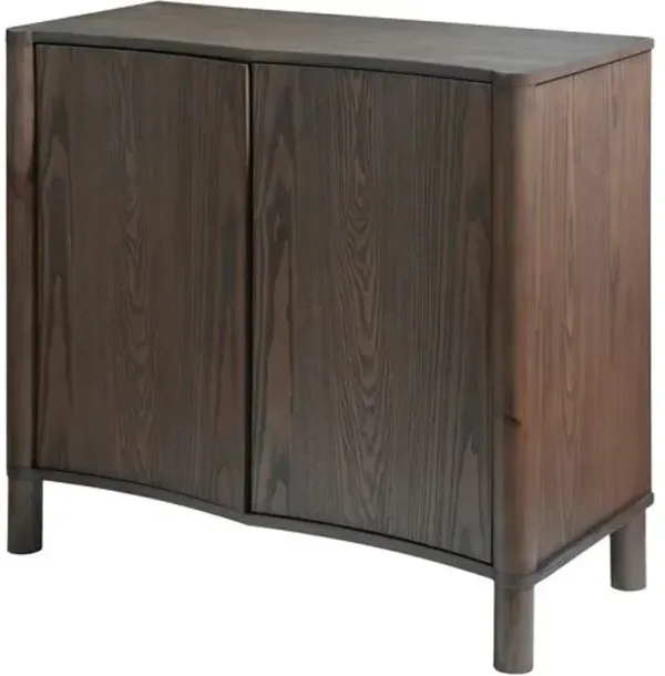 Sonador 2-Door Wooden Cabinet - Becki Owens for Surya - Brown