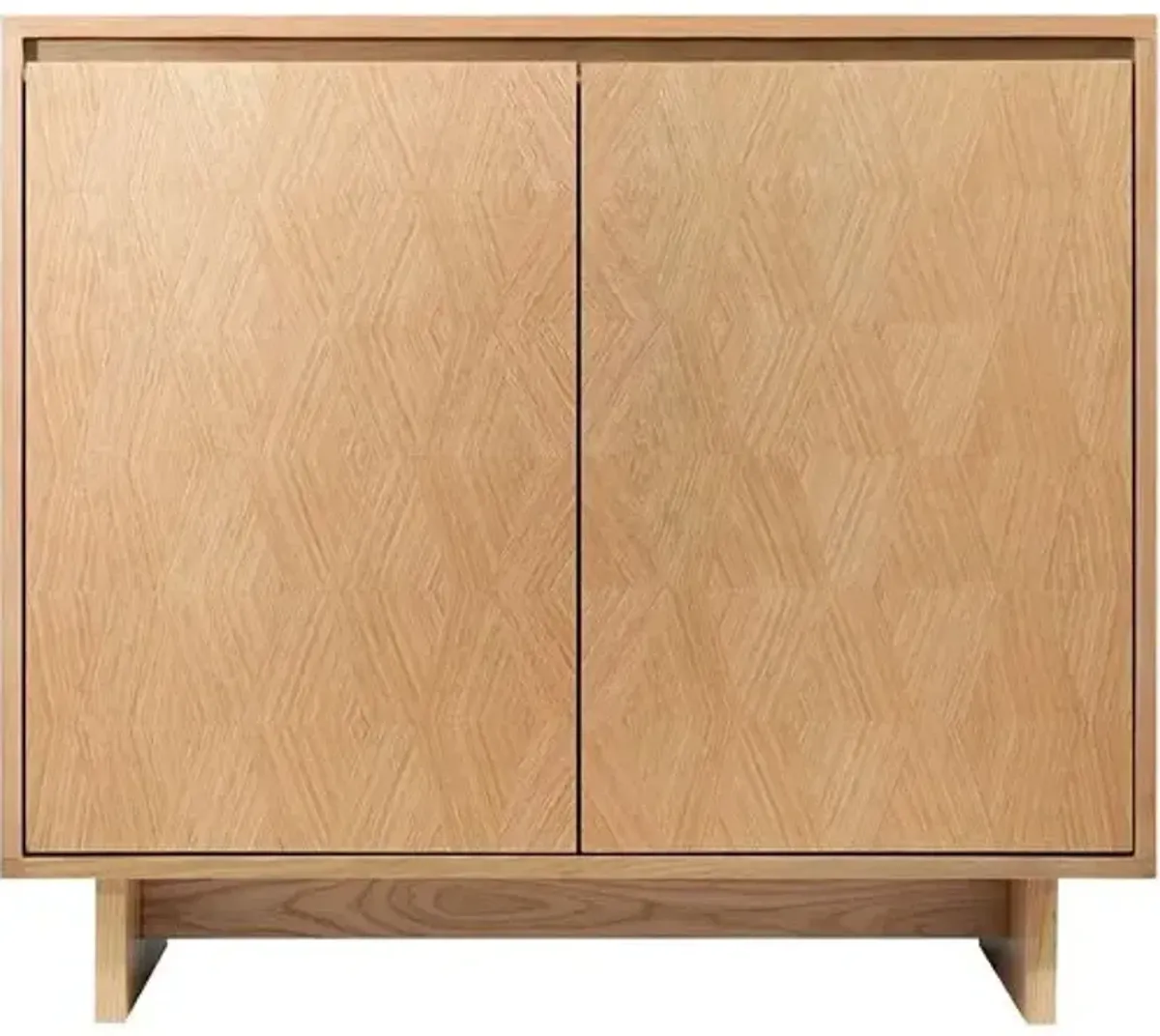 Ventana 2-Door Wooden Cabinet - Becki Owens for Surya - Brown