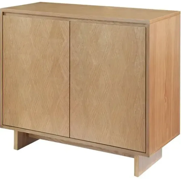 Ventana 2-Door Wooden Cabinet - Becki Owens for Surya - Brown