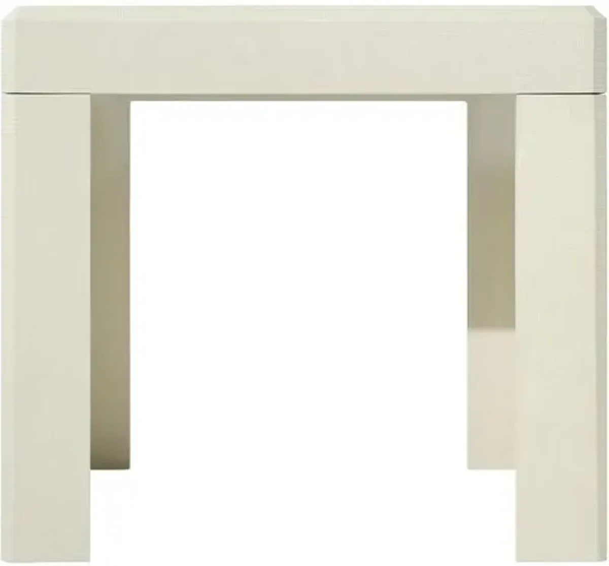 Loro Resin End Table - Becki Owens for Surya - White