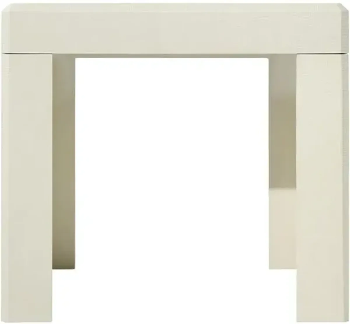Loro Resin End Table - Becki Owens for Surya - White