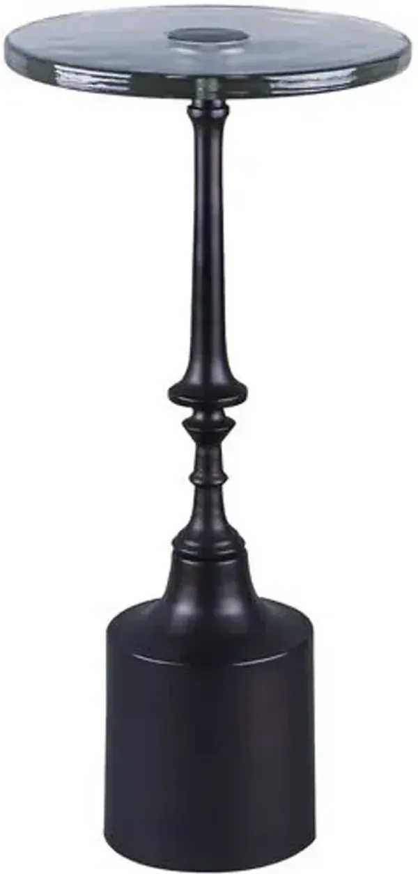 Delfin Iron End Table - Becki Owens for Surya - Black