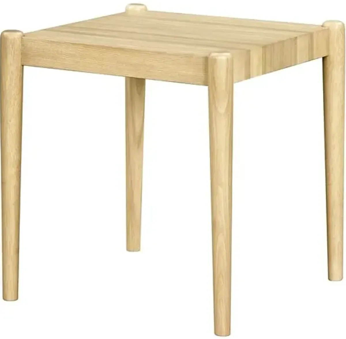 Brisa Wooden End Table - Natural - Becki Owens for Surya - Brown