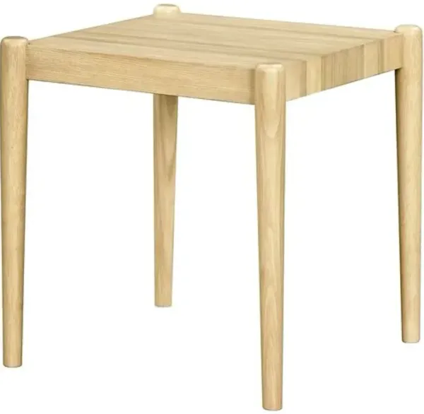 Brisa Wooden End Table - Natural - Becki Owens for Surya - Brown