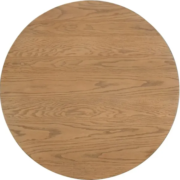 Del Ray 36" Round Wooden Dining Table - Brown - Becki Owens for Surya
