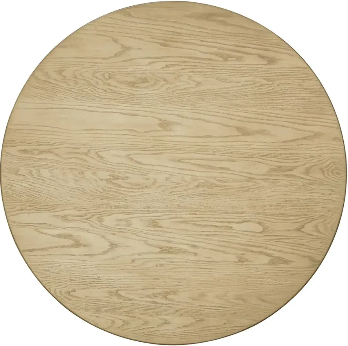 Arista 42" Round Wooden Dining Table - Natural - Becki Owens for Surya