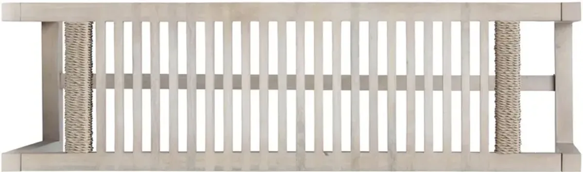 Aldeano Wooden Slat Bench, Natural