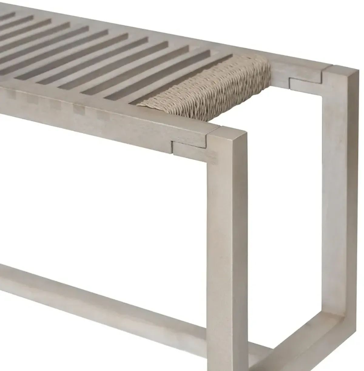 Aldeano Wooden Slat Bench, Natural