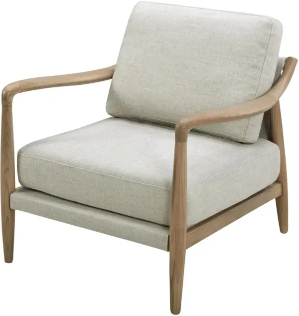 Gaviota Linen Accent Chair, Gray