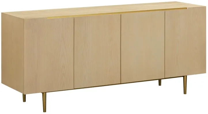 Calyx 4-Door Sideboard, Washed Natural Ash