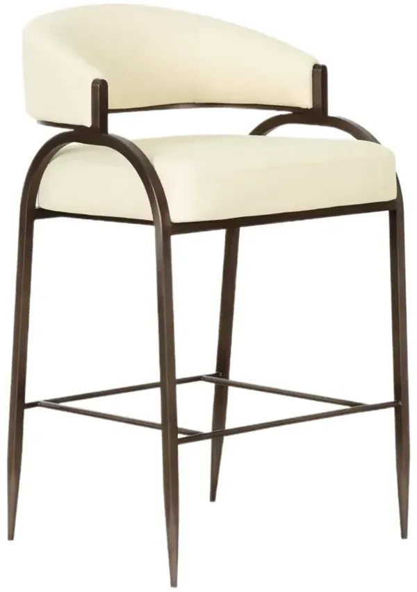 Raelin Vegan Leather Counter Stool