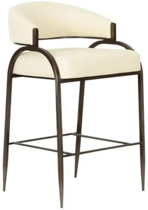 Raelin Vegan Leather Counter Stool