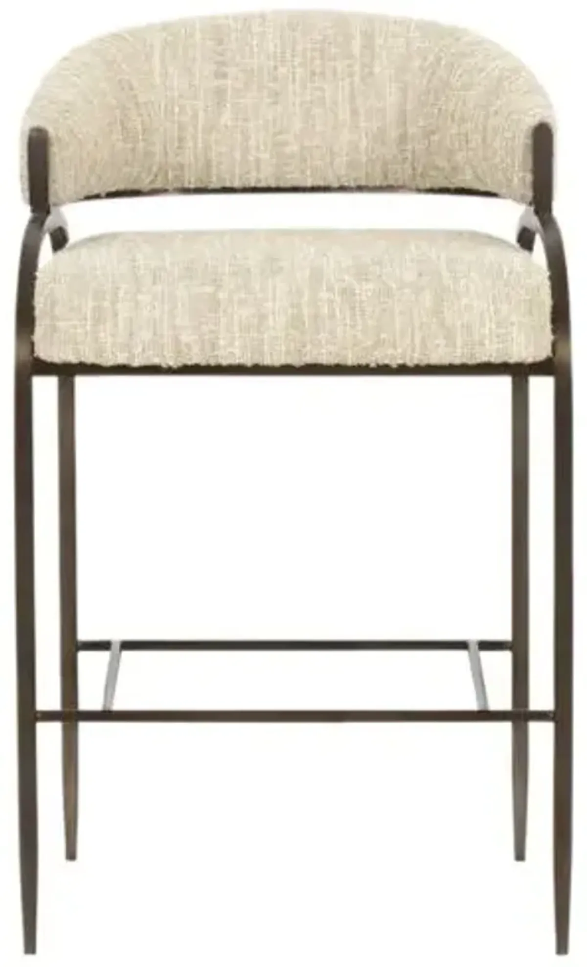 Raelin Textured Performance Boucle Counter Stool - Cream