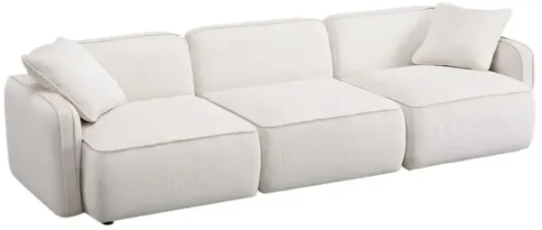 Xenon 3-Piece Corduroy Velvet Modular Sofa