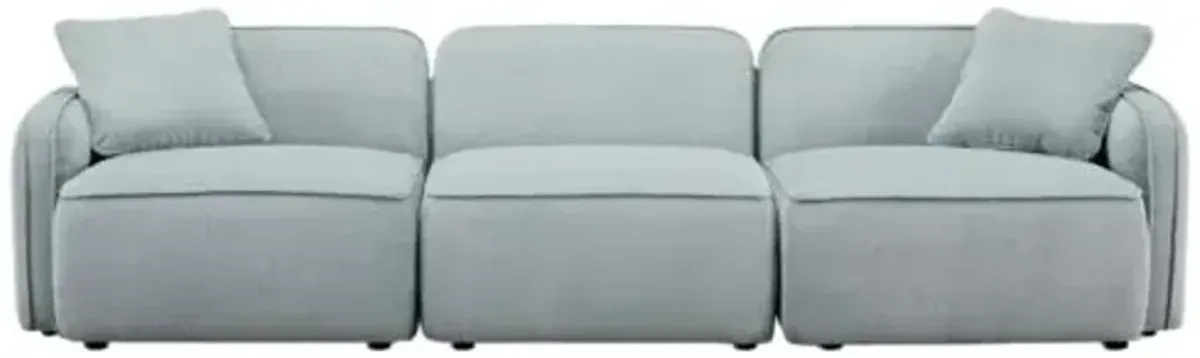 Xenon 3-Piece Corduroy Velvet Modular Sofa