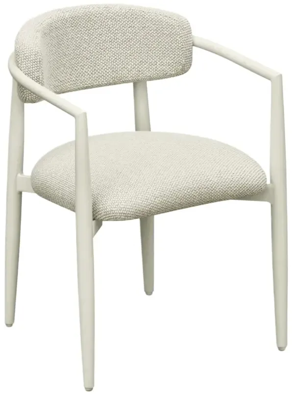 Fenley Outdoor Textured Dining Arm Chair