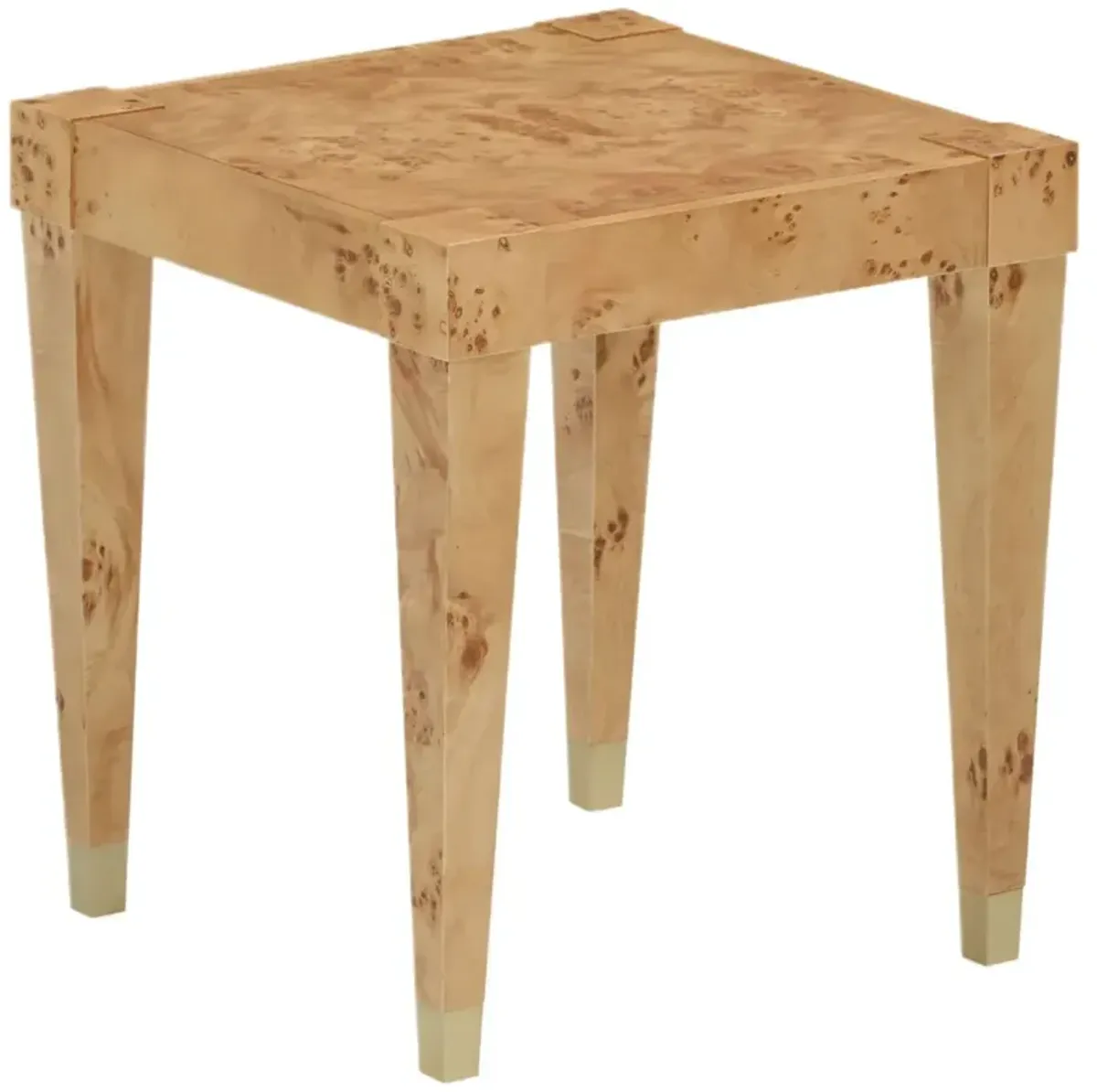 Perion Burl End Table, Honey