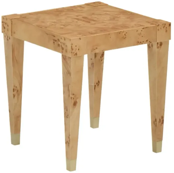 Perion Burl End Table, Honey