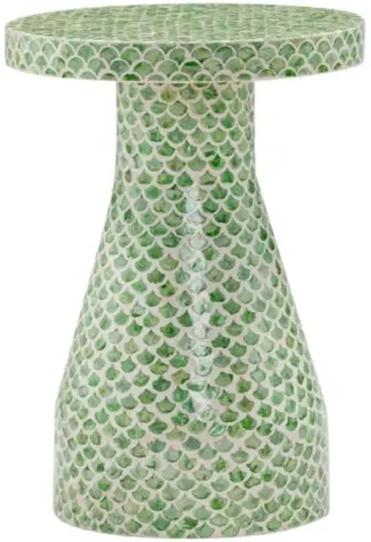 Keiranth Shell Side Table - Green